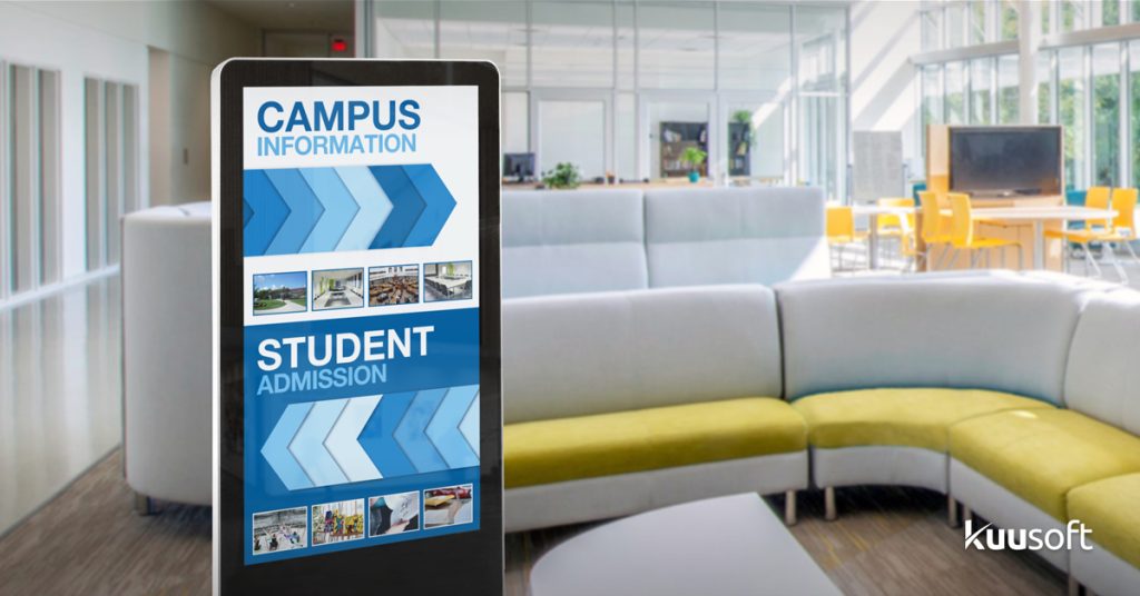 education digital signage kiosk directories