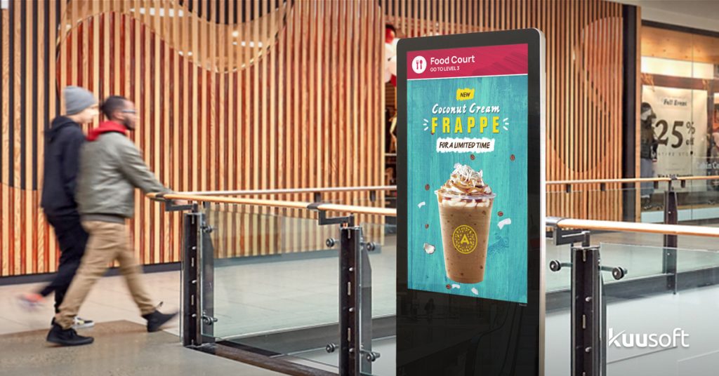 mall digital signage food court promotion