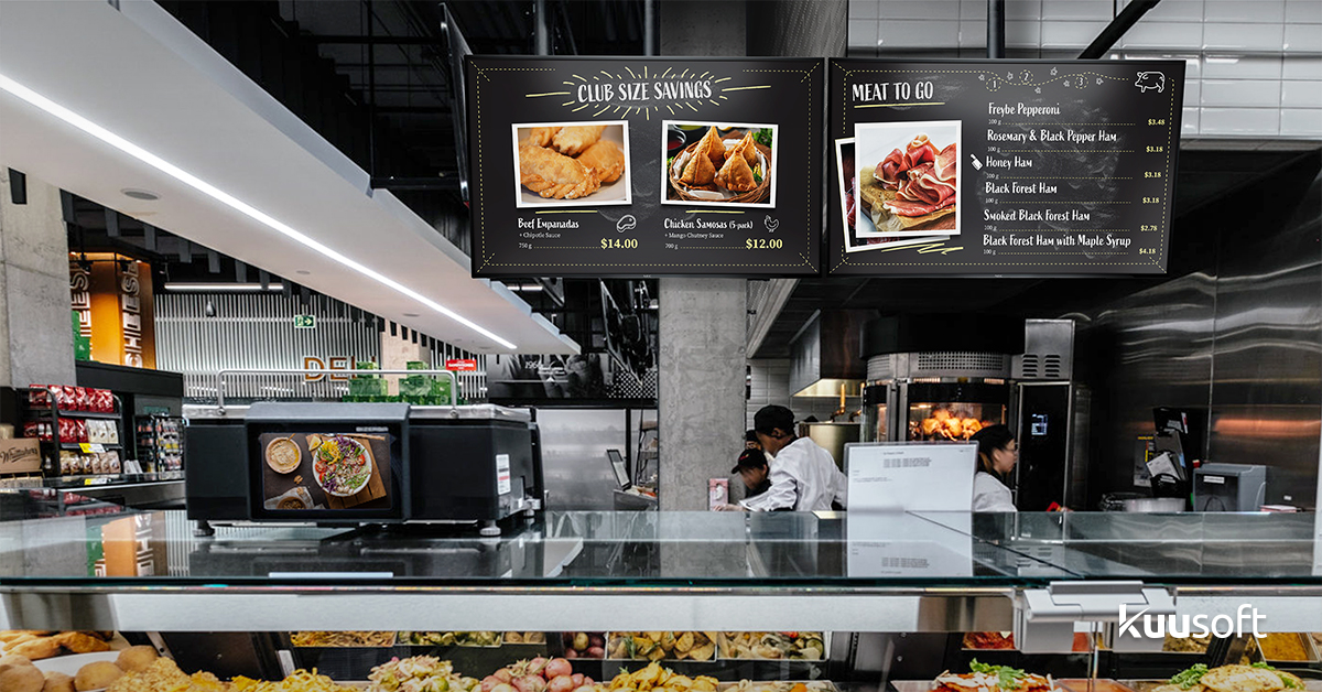 Deli Digital Menu Boards 100 Customizable